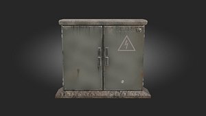Electrical Transformer PBR 3D Model 3D model