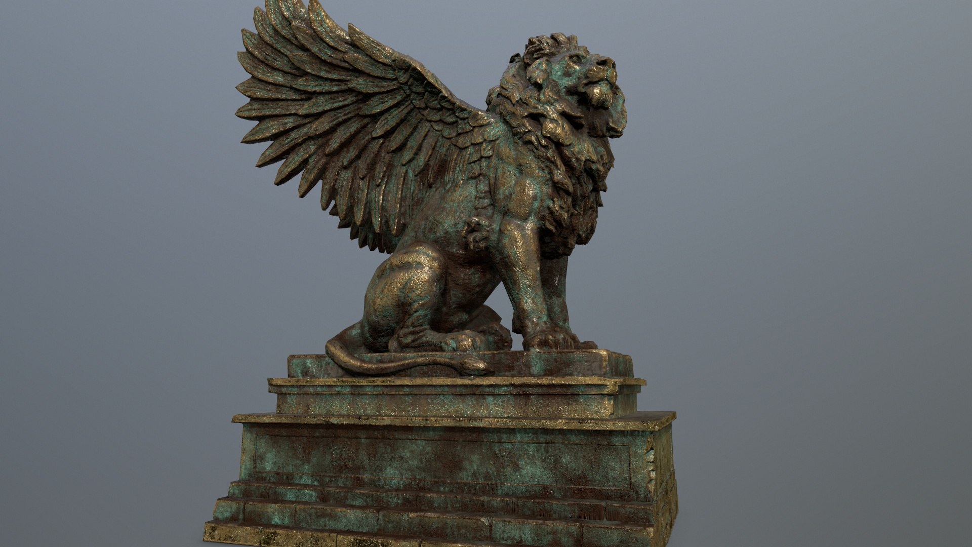 3D Model Lion Statue TurboSquid 1701174   54 