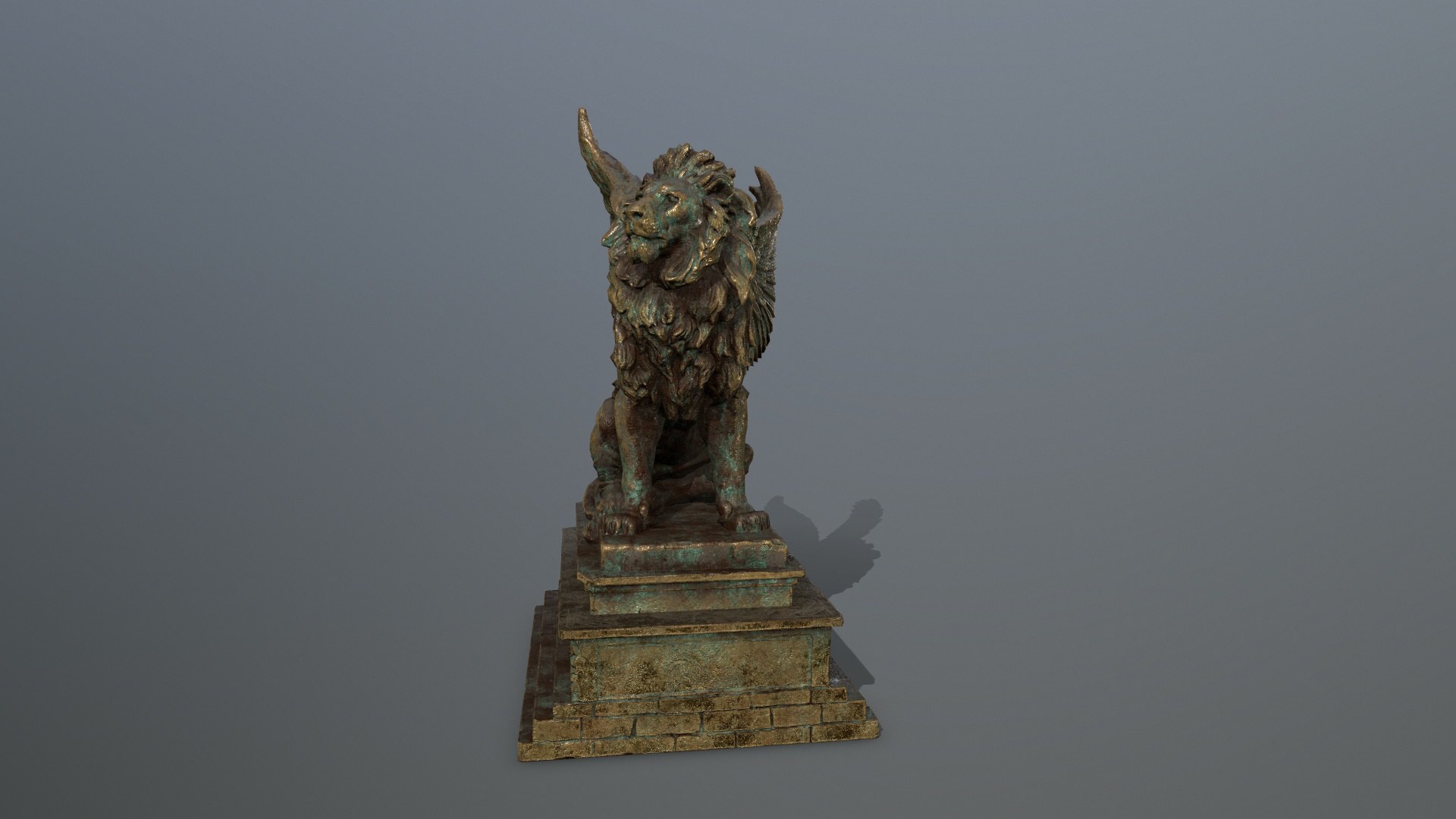 3D Model Lion Statue TurboSquid 1701174   52 