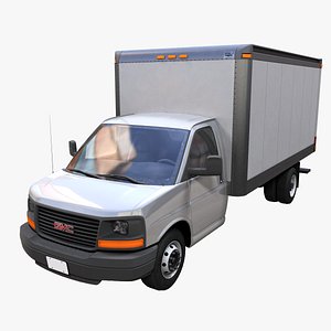 3D GMC Savanna 2005 box truck model