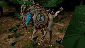 3D model Realistic Dilophosaurus 3D Model