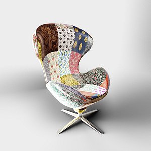 kare design Swivel Chair Lounge Flower Surprise