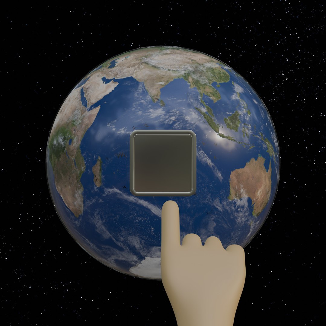 Earth Hour Power Switch Button 3D Model - TurboSquid 2342626