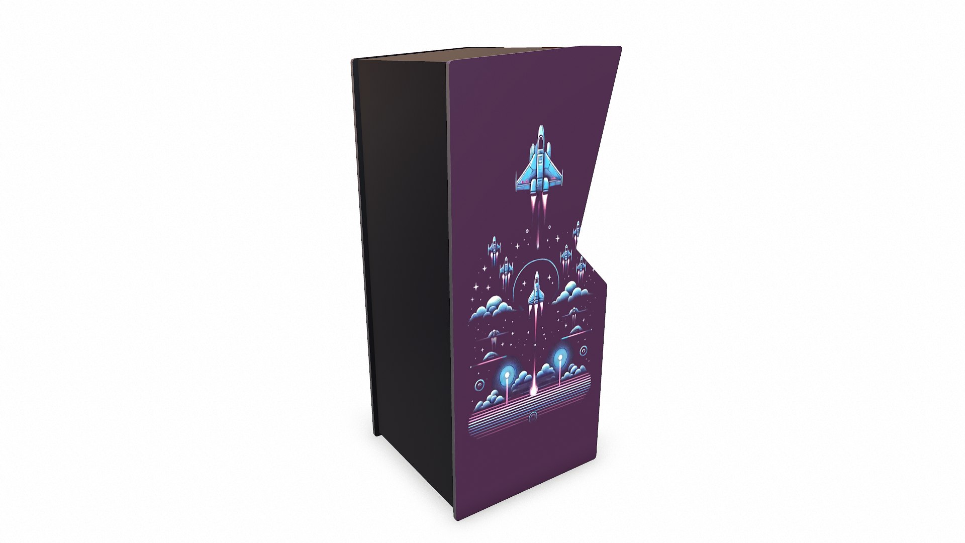 3D Old Vintage Arcade Machine Low-poly PBR Model - TurboSquid 2389297