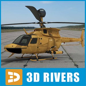 OH-58D Kiowa Warrior-desert by 3DRivers