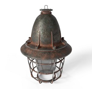 3D old ceilling lamp