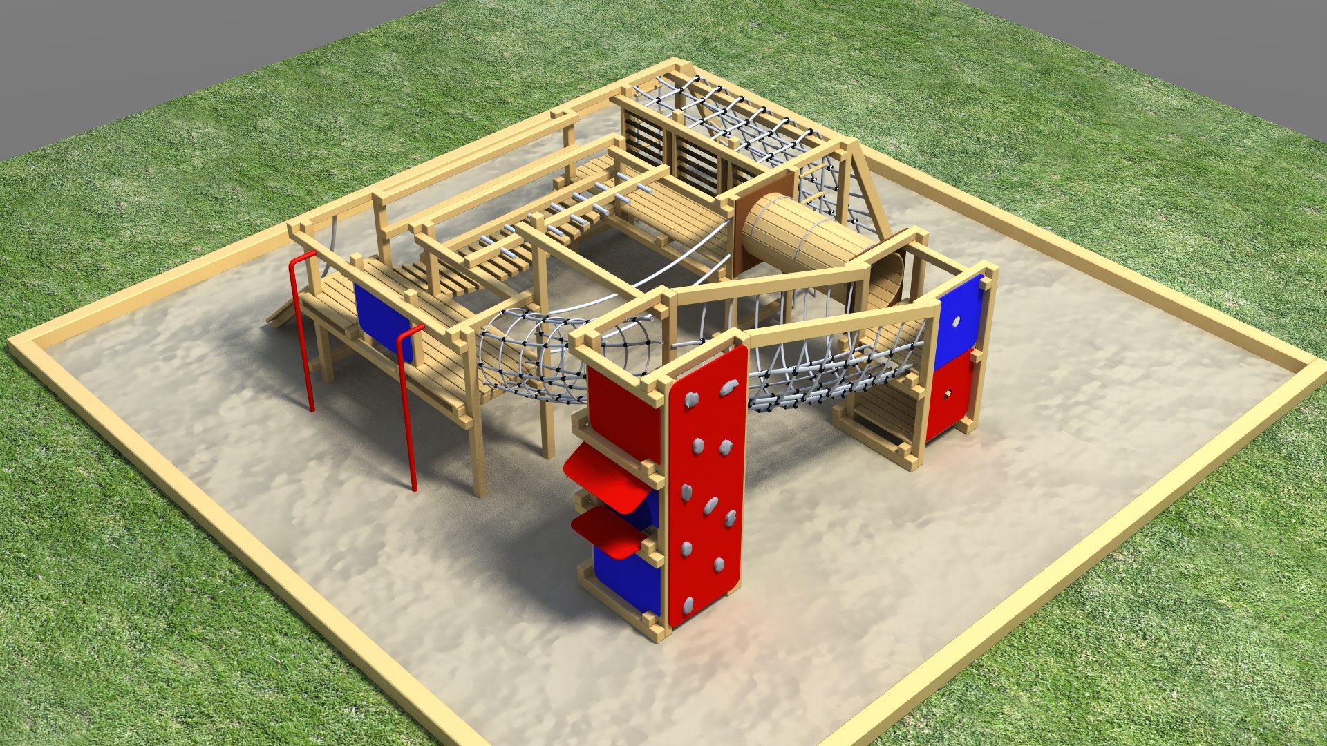 Climbing Playset Model TurboSquid 1868896