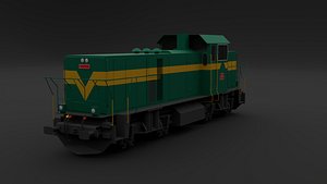 3D DE11000 Diesel-Electric Locomotive model