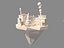 Cartoon Low Poly Winter Island 3d Asset
