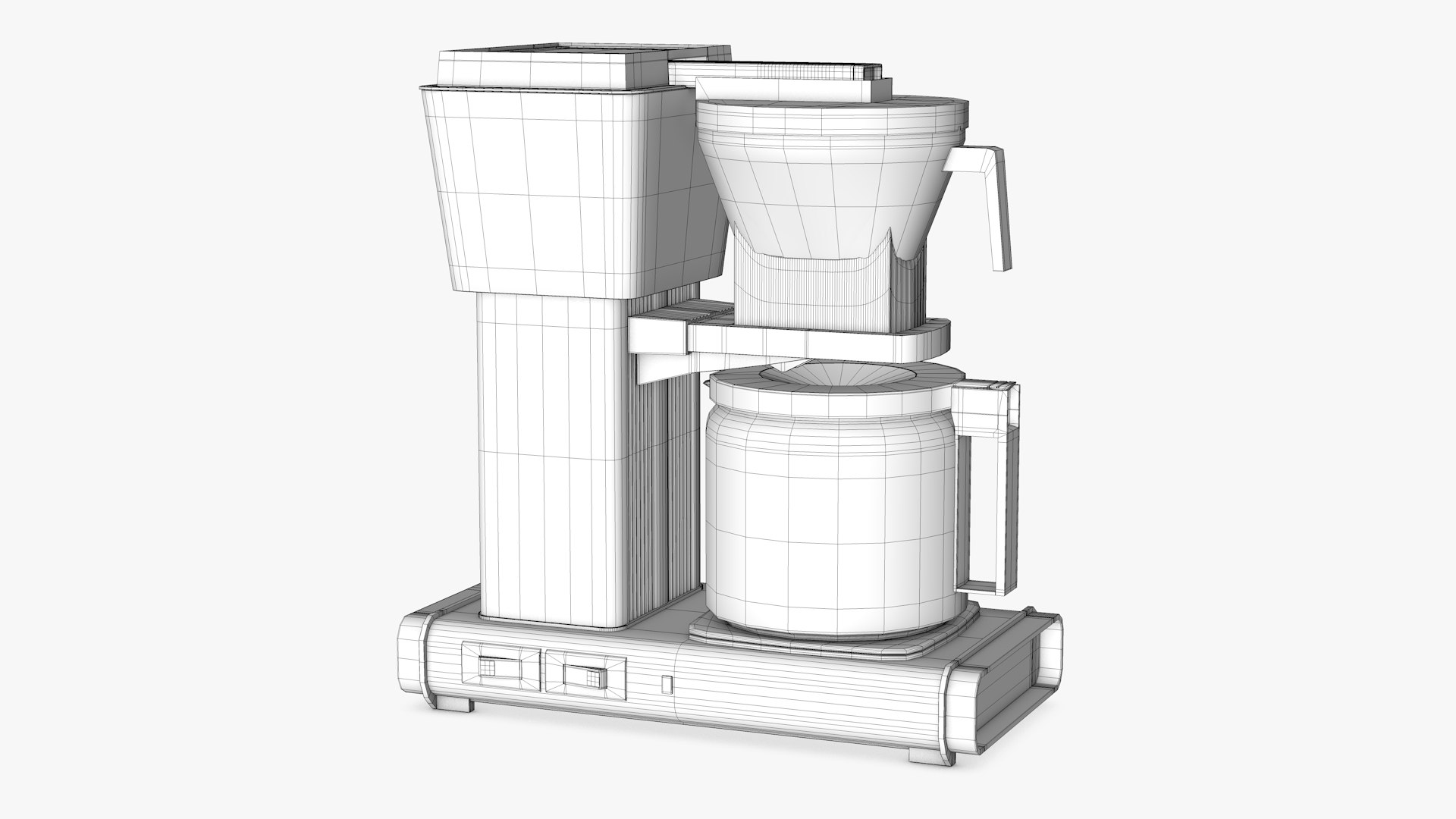 3D commercial coffee pot warmer model - TurboSquid 1538248