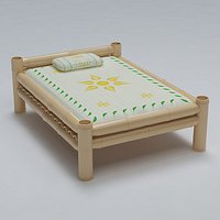 Bed Cot Bamboo