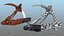 Folding Grappling Hook with Ropes Collection