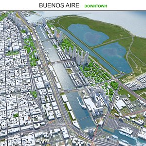 Buenos Aires City in Argentina model
