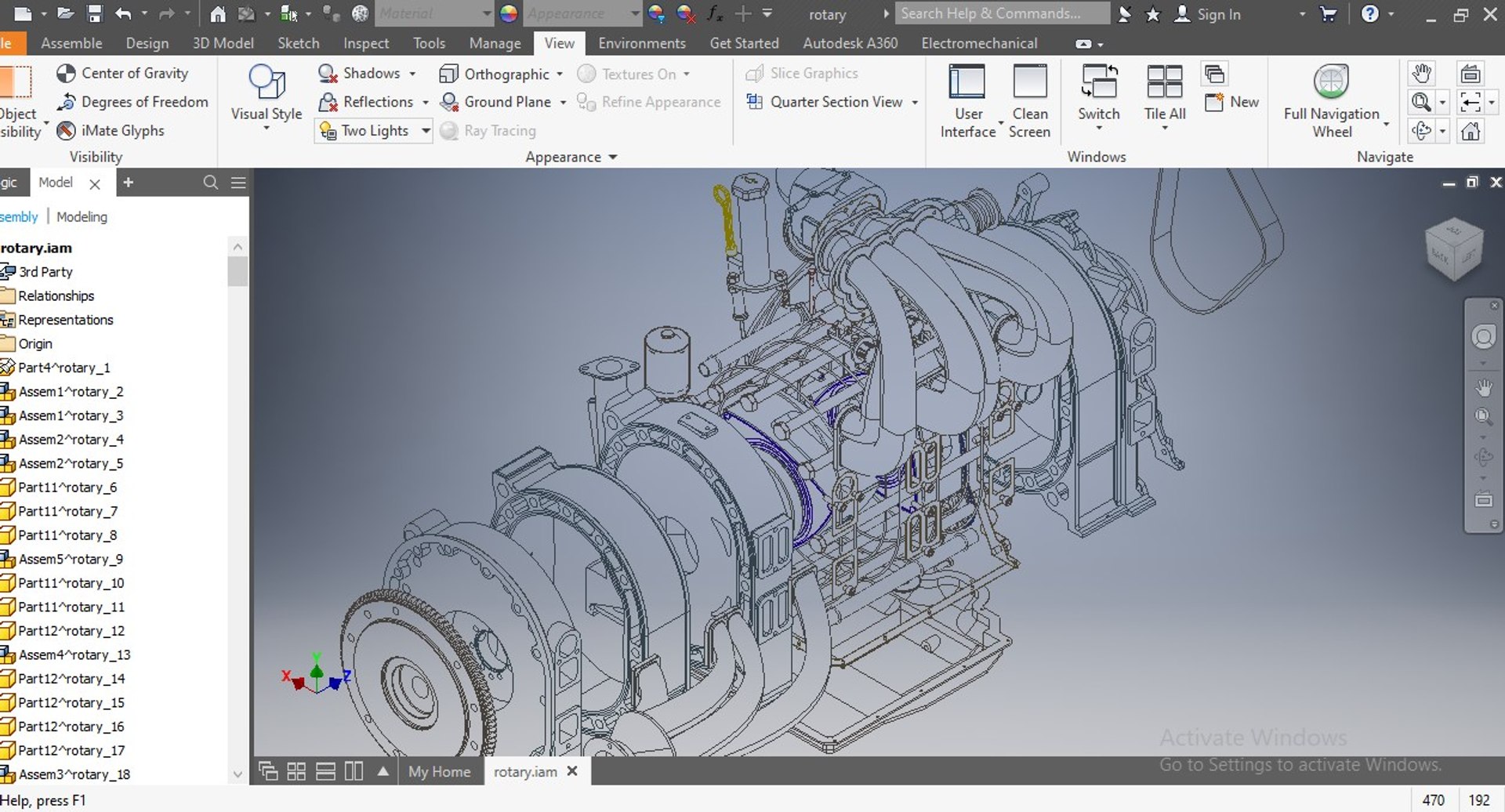 Engine Rotary Wankel Model - TurboSquid 1609534