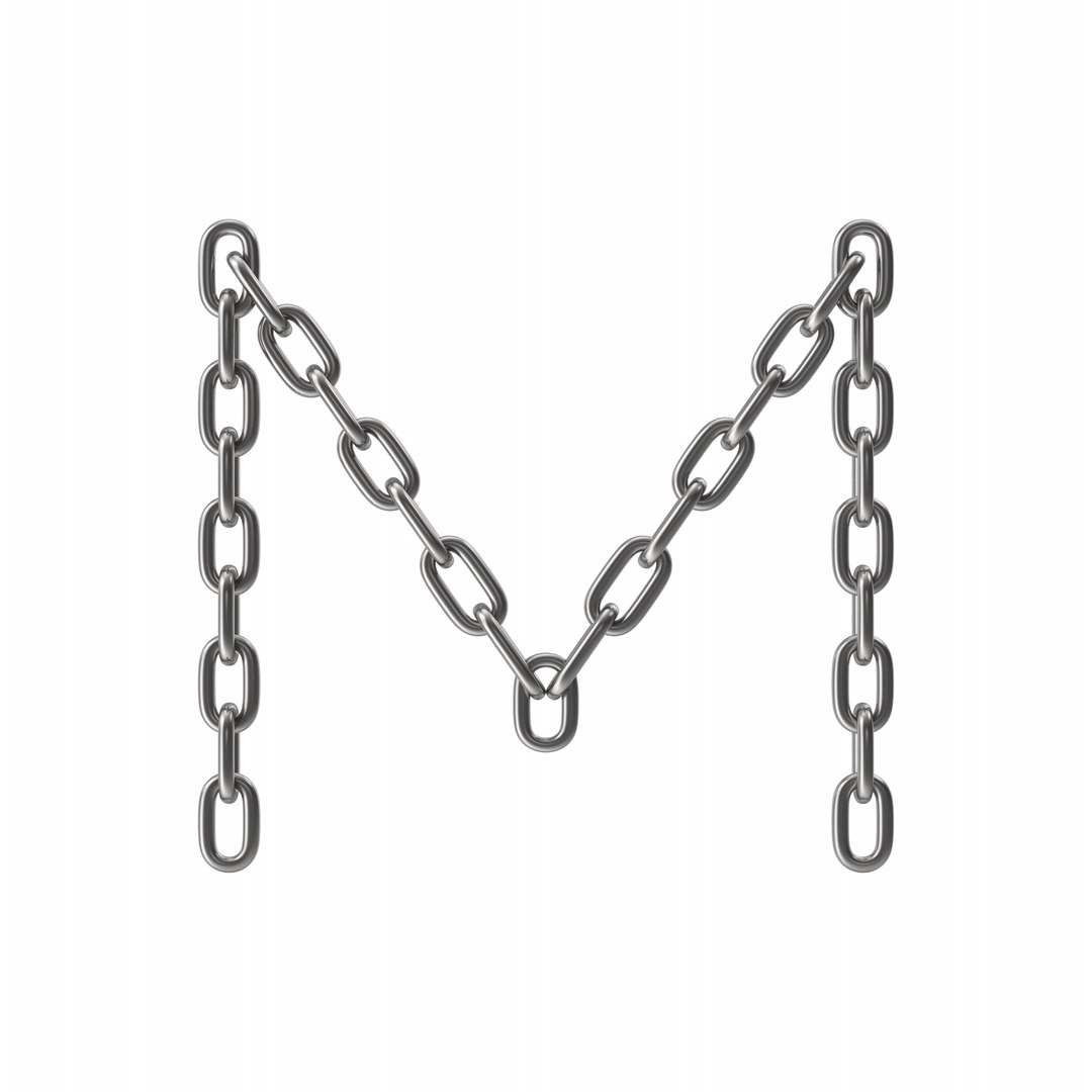 3D Model Chain Letters Alphabet Collection - TurboSquid 2031533