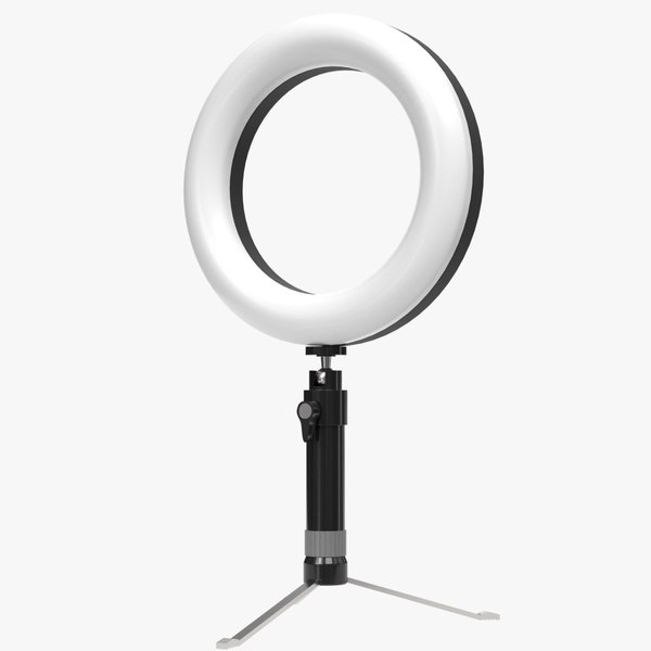 Desktop light ring stand set 3D model TurboSquid 2000195