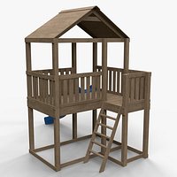 PBR Small Backyard Playground Fort A