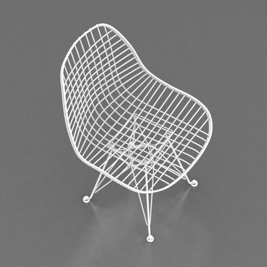 3d Eames Wire Chair Model