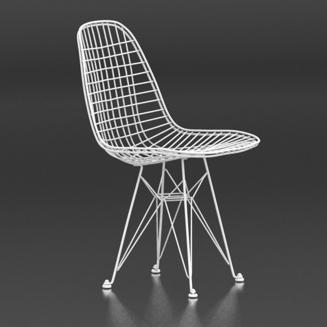 3d Eames Wire Chair Model