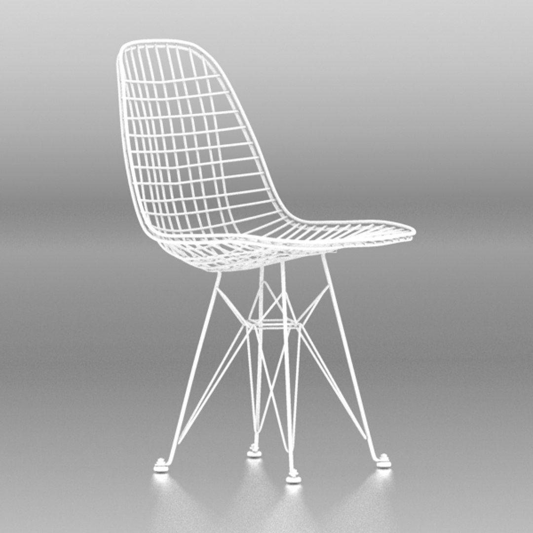 3d Eames Wire Chair Model