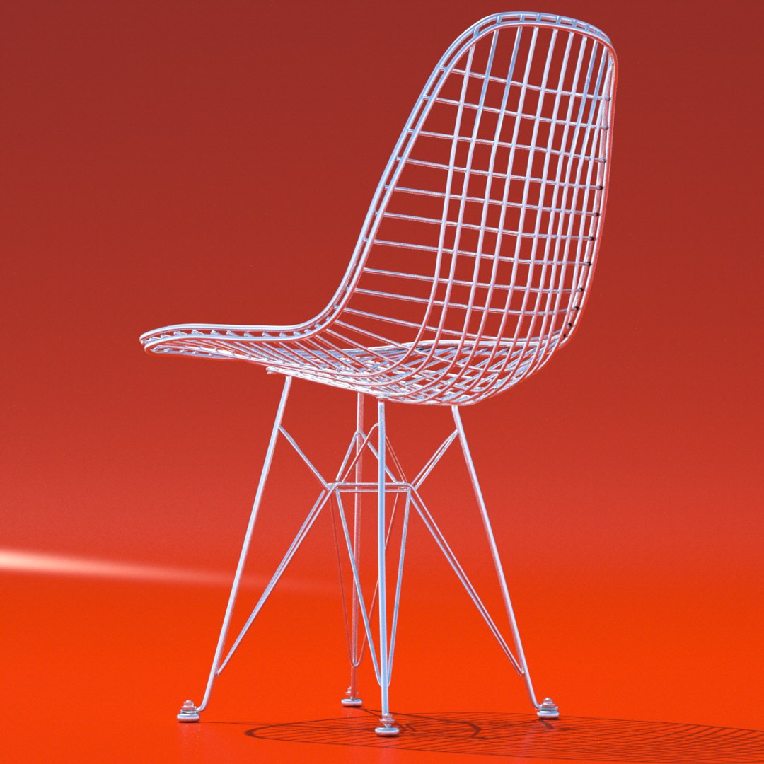 3d Eames Wire Chair Model