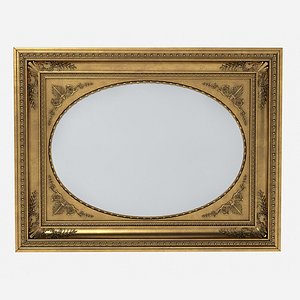 carved picture frame 3d max