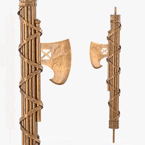 Classical Roman Fasces Axe Bronze