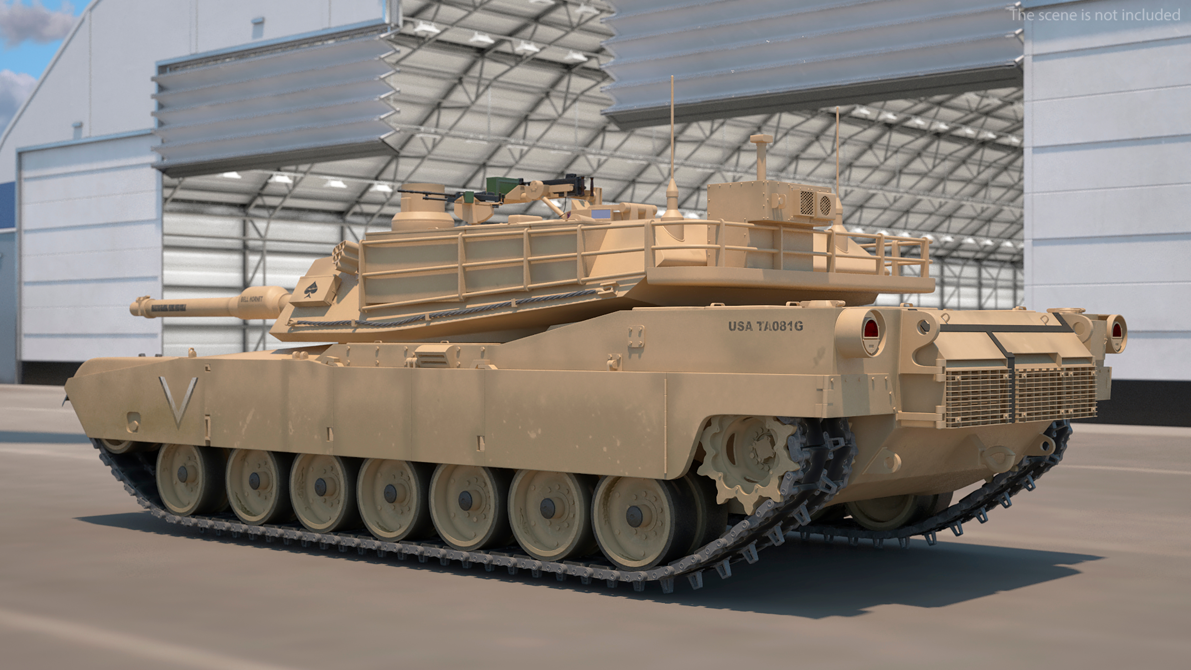 modelo 3d Tanques M1A2 Abrams cargados en un C-17 Globemaster III ...