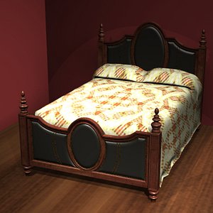 leather bed cameo 3dm