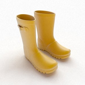 Yellow Wellies with buckles