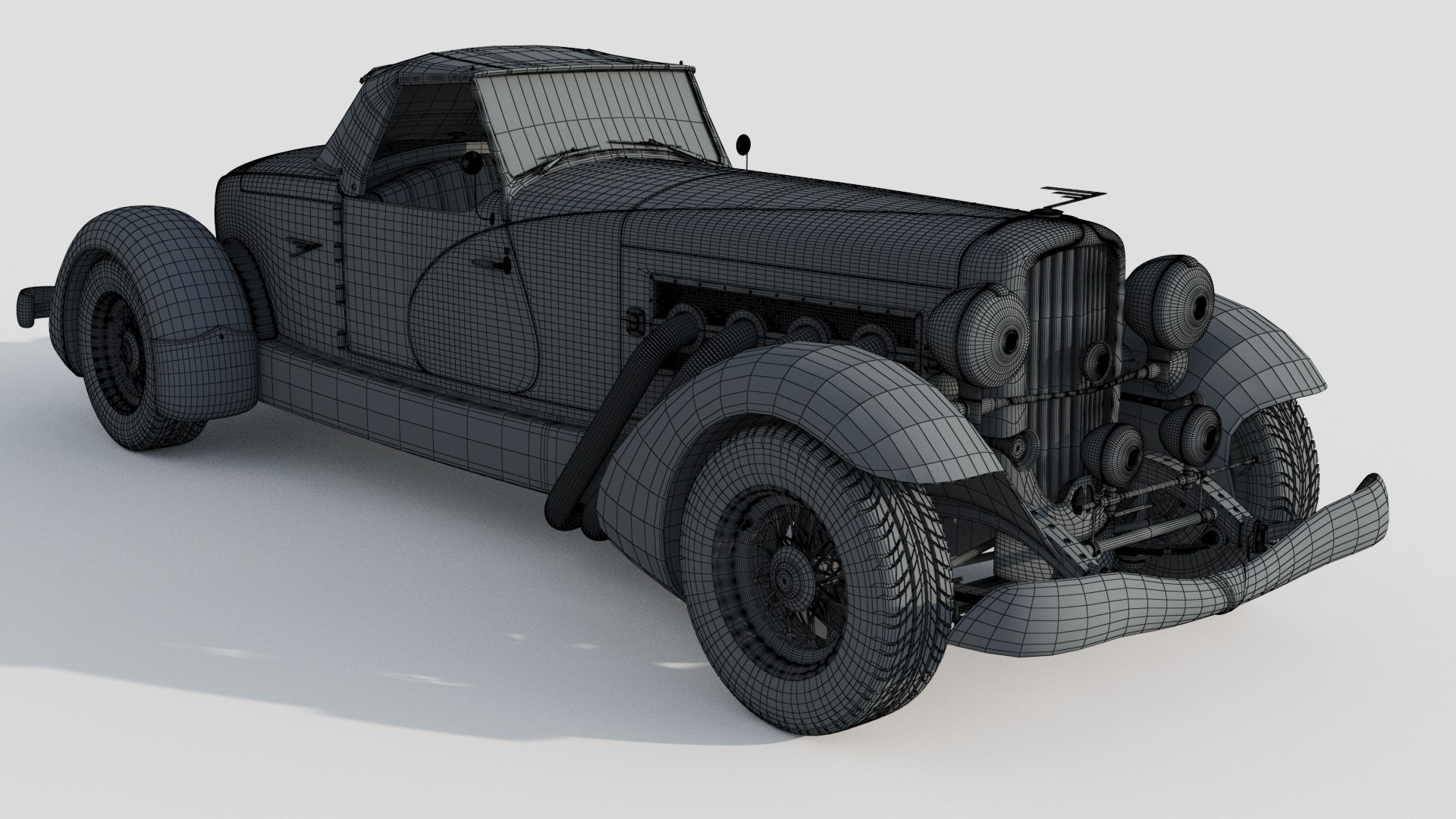 Duesenberg SJ Boattail Speedster 3D Model - TurboSquid 1985485