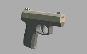 3D pistol model