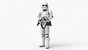 Star Wars First Order Stormtrooper Dirty Rigged for Cinema 4D