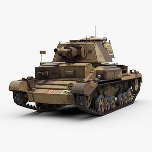 3D model ww2 a10 cruiser tank track