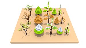 3D trees nature model