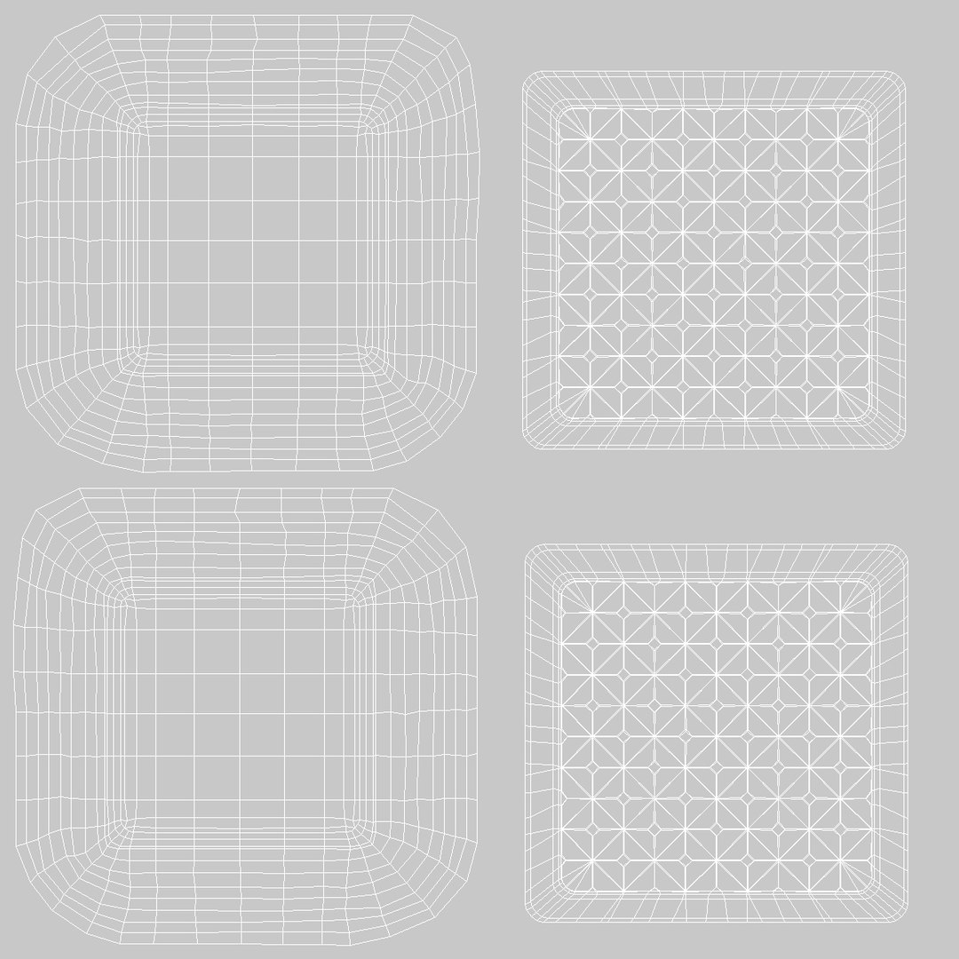 3D Clear Glass Block Diamond Pattern model TurboSquid 1830851