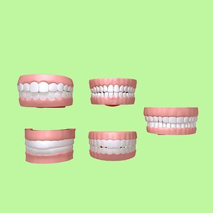 3D mouth 03 teeth