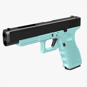 glock 34 blue 3d max
