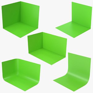 3D Green Studio Wall Panels Collection