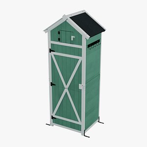 Garden Wood Storage Shed model