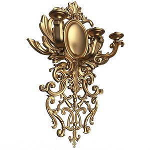 3D Classic Wall Chandelier 04