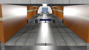 Modern subway station