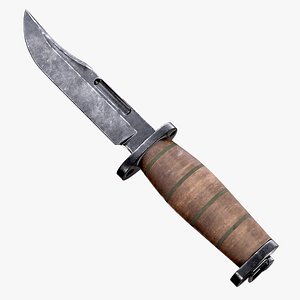 Ka-Bar K1 Tactical Knife AAA PBR Game Ready Melee Asset