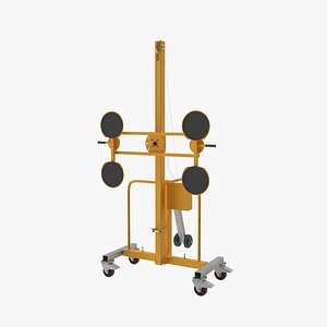 3D Glass Vacuum Lifting Trolley