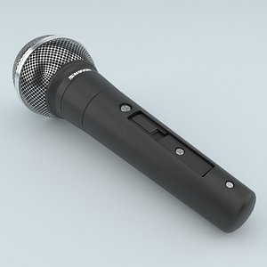microphone shure 3D model
