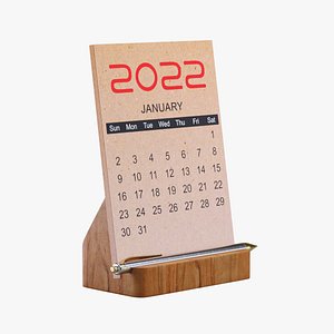 3D Desk Calendar 03
