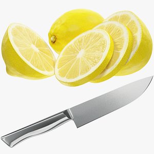 Kitchen Knife and Lemon Collection V2
