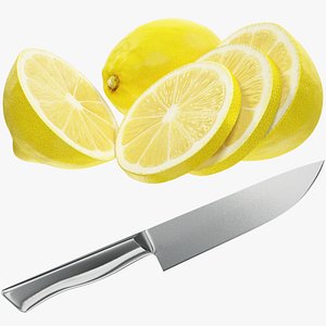Kitchen Knife and Lemon Collection V2