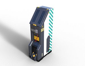 Sci-Fi Substation Power Unit Industrial Energy Terminal