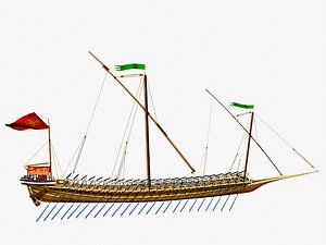 Caique of the Sultan - Arab-Turkish WarShip - XVI century - model